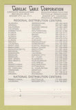 Matchbook Cover - Cadillac Cable Corp Cladex Bossier City LA 40 Strike