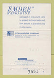 Matchbook Cover - Emdee Margarine Indianapolis IN Pitman Moore WEAR 40 Strike