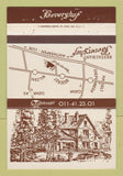 Matchbook Cover - Restaurant Bevershof Bilzen Belgium 40 Strike