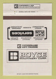 Matchbook Cover - Caterpillar Tractors New Orleans Morgan City LA 40 Strike