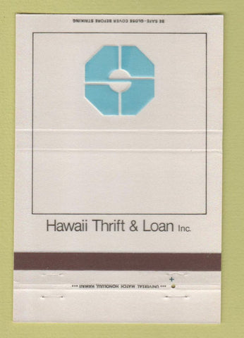 Matchbook Cover - Hawaii Thrift & Loan Honolulu Hawaii 40 Strike