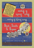 Matchbook Cover - Black Sivalls Bryson Oklahoma City OK chemical pumps 40 Strike