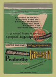 Matchbook Cover - Penberthy Injector Detroit MI WEAR 40 Strike