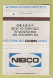 Matchbook Cover - Nibco Columbus OH Piping Products 40 Strike