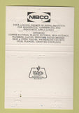 Matchbook Cover - Nibco Columbus OH Piping Products 40 Strike