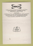 Matchbook Cover - Nibco Memphis TN Piping Products 40 Strike