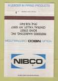 Matchbook Cover - Nibco Central Valley NY Piping Products 40 Strike