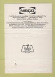 Matchbook Cover - Nibco Central Valley NY Piping Products 40 Strike