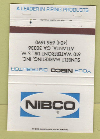 Matchbook Cover - Nibco Atlanta GA Piping Products 40 Strike