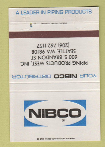 Matchbook Cover - Nibco Seattle WA Piping Products 40 Strike