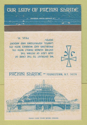 Matchbook Cover - Fatima Shrine Youngstown OH WEAR 40 Strike