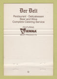 Matchbook Cover - Der Deli Richardson Dallas TX 40 Strike