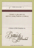 Matchbook Cover - Brittany Jewelry Las Vegas Lake Tahoe Atlantic City 40 Strike