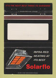 Matchbook Cover - Solarflo Infrared Heating Bedford Heights OH 40 Strike