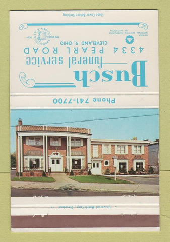 Matchbook Cover - Busch Funeral Home Cleveland OH 40 Strike
