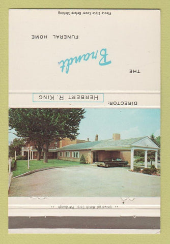 Matchbook Cover - Brandt Funeral Home Pittsburgh PA 40 Strike