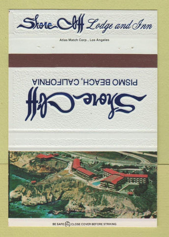 Matchbook Cover - Shore Cliff Lodge Pismo Beach CA 40 Strike