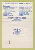 Matchbook Cover - FW Burns Machinery Butler WI 1980 40 Strike