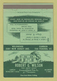 Matchbook Cover - Robert Wilson Camden Wildwood NJ Title Insurance 40 Strike