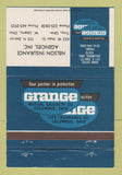 Matchbook Cover - Grange Insurance Nelson Troy West Liberty OH 40 Strike