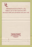 Matchbook Cover - Union Central Insurance Dewey Hammond Rochester NY 40 Strike
