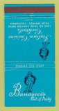 Matchbook Cover - Banducci's Italian Restaurant Palm Springs CA 30 Strike