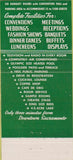 Matchbook Cover - Hotel El Dorado Restaurant Sacramento CA 30 Strike