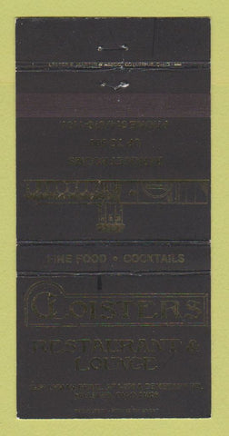 Matchbook Cover - Cloisters Restaurant Hilliard OH WEAR 30 Strike