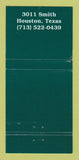 Matchbook Cover - Damian's Italian Restaurant Houston TX WORN 30 Strike