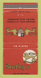 Matchbook Cover - Bentley's Restaurant Beverly Hills CA WEAR 30 Strike