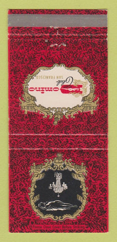 Matchbook Cover - Domino Club San Francisco CA 30 Strike