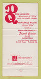 Matchbook Cover - Don Quixote Restaurant Houston TX 30 Strike