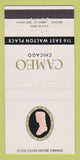 Matchbook Cover - Cameo Chicago IL Restaurant 30 Strike