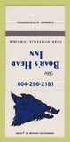 Matchbook Cover - Boar's Head Inn Charlottesville VA 30 Strike