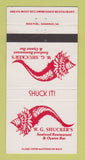 Matchbook Cover - WG Shucker's Seafood Restaurant Beaufort SC 30 Strike