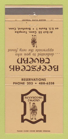 Matchbook Cover - Beefsteak Tavern Branford CT 30 Strike