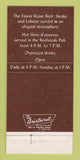 Matchbook Cover - Beefsteak Tavern Branford CT 30 Strike