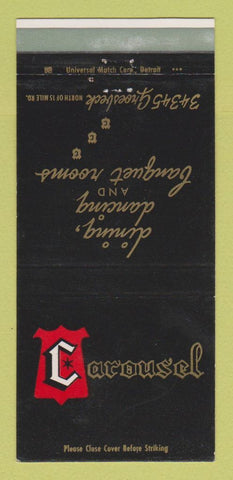 Matchbook Cover - Carousel Restaurant Clinton Township MI 30 Strike