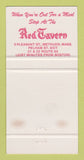 Matchbook Cover - Red Tavern Restaurant Methuen MA 30 Strike