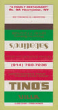 Matchbook Cover - Tino's Villa Sabatino's Hawthorne NY 30 Strike