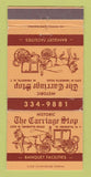 Matchbook Cover - Carriage Stop Restaurant West Henrietta NY 30 Strike