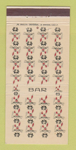 Matchbook Cover - Crazy Rabbit Bar Rio De Janeiro Brazil 30 Strike