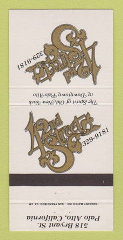 Matchbook Cover - 42nd Street Restaurant Palo Alto CA 30 Strike