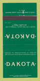 Matchbook Cover - Dakota Restaurant Lenox Pittsfield MA 30 Strike