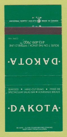 Matchbook Cover - Dakota Restaurant Lenox Pittsfield MA 30 Strike