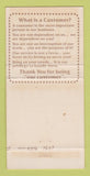 Matchbook Cover - D'Angelo's Italian Restaurant San Antonio TX 30 Strike