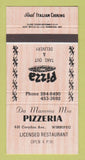 Matchbook Cover - Da Mamma Mia Pizza Winnipeg MB 30 Strike