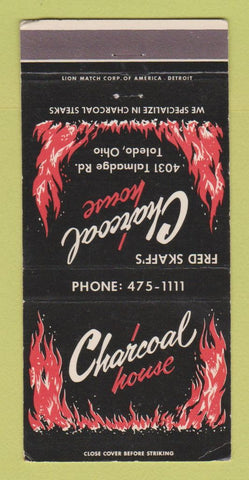 Matchbook Cover - Fred Skaff's Charcoal House Toledo OH 30 Strike