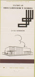 Matchbook Cover - Farmers Bank of Carlyle IL 30 Strike