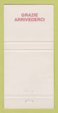 Matchbook Cover - Da Domenico Italian Restaurant McLean VA 30 Strike
